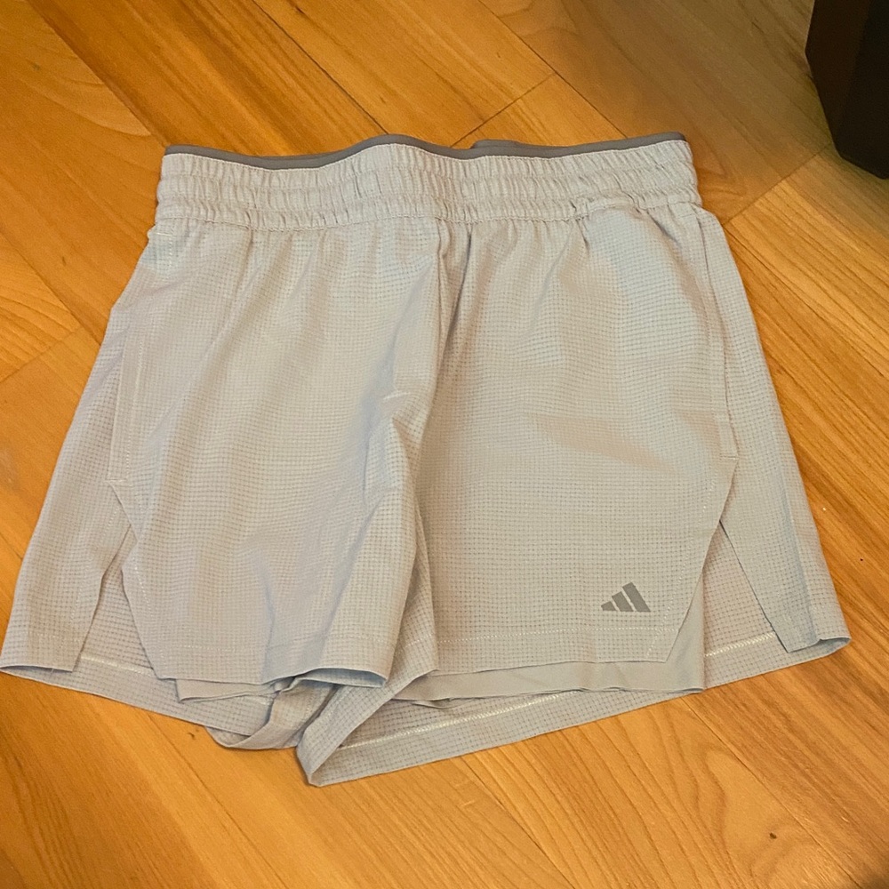Adidas Women's Athletic Shorts in Light Gray